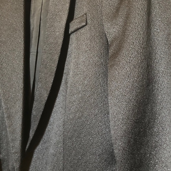 Top Shop Modern Black Blazer with Silver Shimmer - Picture 4 of 6